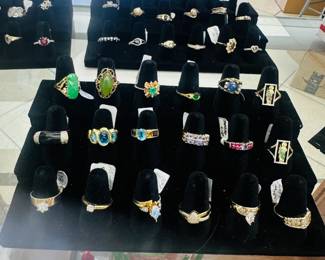 Diamonds Emerald and different stones 