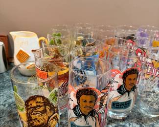1970’s - 1980’s Vintage Burger King Star Wars Drinking Glasses