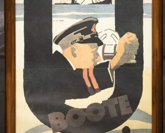 WWI Naval Propaganda Poster
