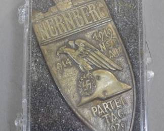 1929 NSDAP Nuremberg Party Day Bronze Plaque
