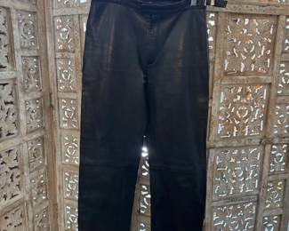 gucci leather pants