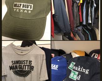 Hats, graphic tees, men’s clothing and hats 