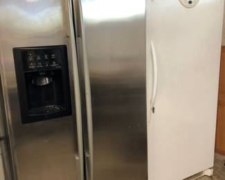 3 fridges, 1 freezer 