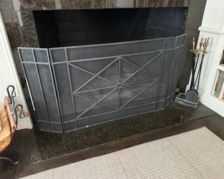 Fireplace Screen & Tools
