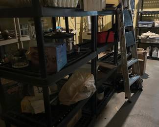 Basement - Shelving, Kitchenwares, Vases
