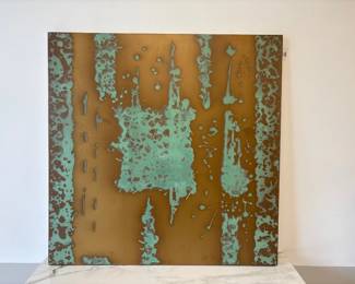 Lot 6722 Metal Abstract Art Panel