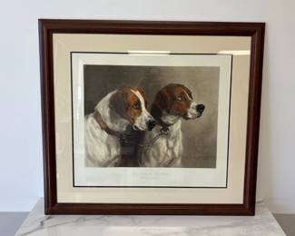 Lot 6678 Vintage Colored Lithograph Dog Art Print The Pick of the Pack Heywood Hardy