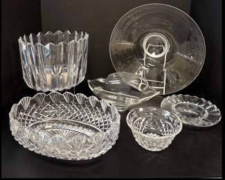 Lot 6840 Crystal Bowls Orrefors Steuben Baccarat Waterford