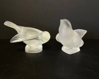 Lot 6979 Lalique Sylvie France Crystal Birds
