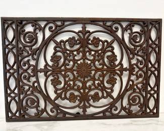 Lot 6842 Outdoor Cast Iron Filigree Door Mat