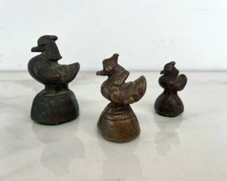 Lot 6980 Antique Burmese Bronze Opium Weights