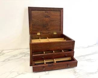 Lot 6702 Handmade Wooden Jewelry Box