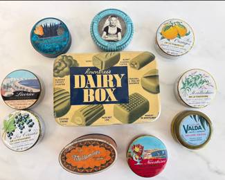 Lot 6863 Vintage Candy Storage Tins