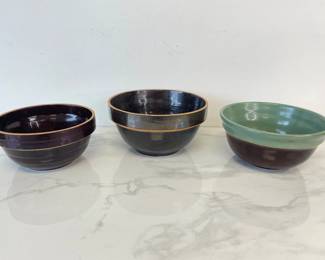 Lot 6948 Vintage Stoneware Bowls
