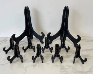 Lot 6937 Black Wood Display Easels 4 in 12 in