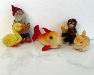 Lot 6887 Vintage Assorted Steiff Mohair Toys Flossy Gucki