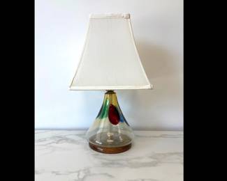 Lot 6718 Art Glass Table Lamp