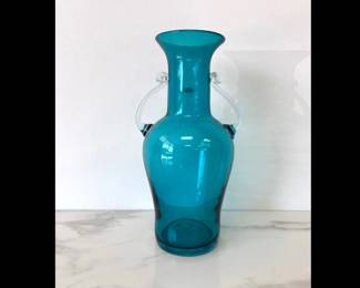 Lot 6713 Blenko Hand Blown Glass Vase