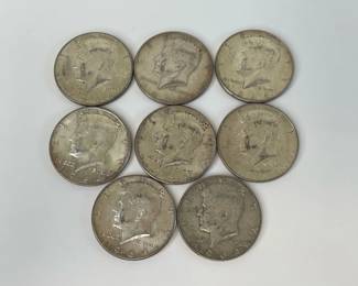 Lot 6907 US Coins Eight 1964 JFK Half Dollars