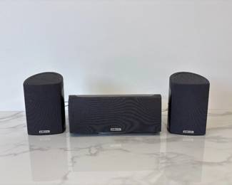 Lot 6738 Polk Audio Center Channel Surround Sound Speakers