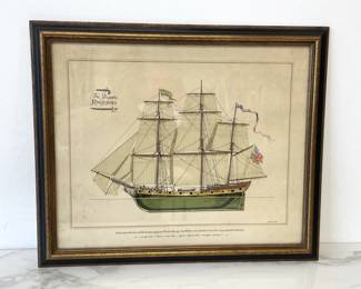 Lot 7008 Joseph A Phelan The Privateer Rattlesnake Nautical Boat Art Print