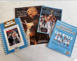 Lot 6763 UNC Tar Heels Mens Basketball Commemorative Sports Illustrated Magazines More