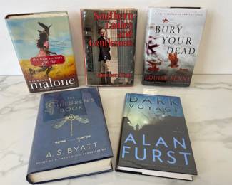 Lot 6983 First Edition Books Signed by Author Louise Penny A.S. Byatt Michael Malone Alan Furst Florence King