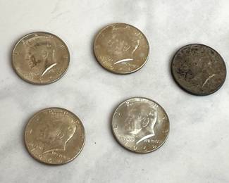 Lot 6654 1964 Kennedy 90 Silver Half Dollar US Coins