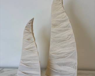 Lot 6747 Peter Wylly Sculptural Fabric Table Lamps