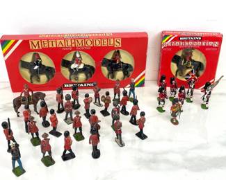 Lot 6651 Britains Hand Painted Metal Models Toy Soldiers RCMP