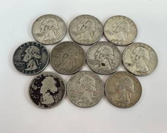 Lot 6903 US Coins 1960s Washington Silver Quarters