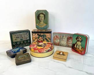 Lot 6877 Vintage Storage Tins
