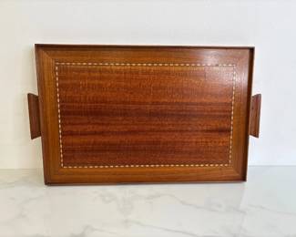 Lot 6748 Wood Inlaid Marquetry Tray
