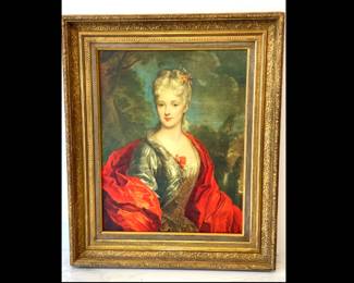 Lot 6854 Vintage Elegant Woman Portrait Reproduction Print