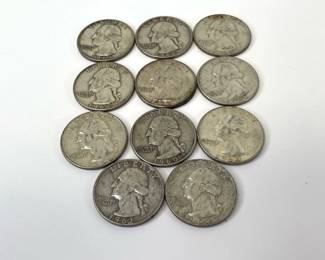 Lot 6904 US Coins 1960s Washington Silver Quarters