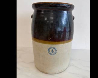 Lot 6973 Antique 4 Gallon Stoneware Crock