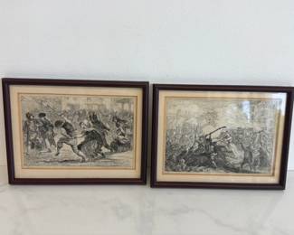 Lot 6871 Fighting French Woman Revolutionaries Vintage Art Prints