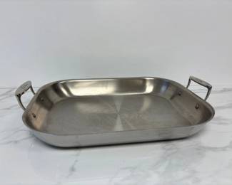 Lot 6723 AllClad Stainless Steel Flared Roasting Pan
