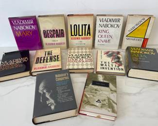 Lot 6993 Vladimir Nabokov Collectible Books Hardcovers w Jackets Lolita The Defense Strong Opinions others