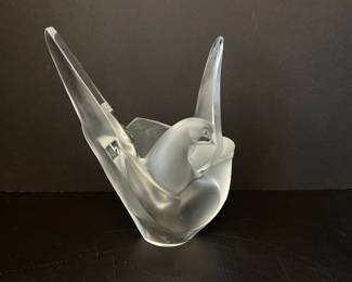 Lot 6978 Lalique Sylvie France Crystal Doves