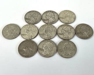 Lot 6901 US Coins Early 1960s Washington Silver Quarters