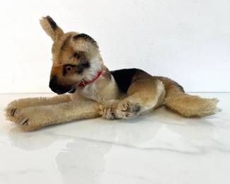 Lot 6884 Vintage Steiff German Shepard Dog Mohair Toy