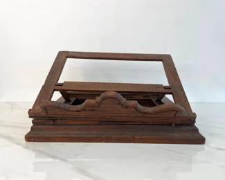 Lot 6872 Antique Rotating Table Top Wood Book Stand