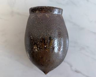 Lot 6766 Mark Hewitt NC Pottery Salt Glazed Wall Vase