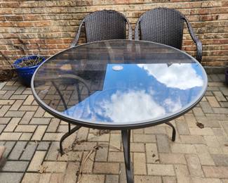 Patio table and chairs