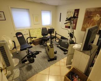 Workout room equipment