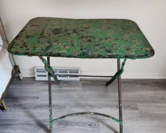 Artisan metal table