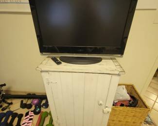 Small cabinet and TV