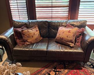 Henredon Leather Sofa