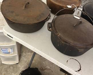 We have a various variety of Vintage Griswold,Favorite,Chicago stove ,Martin,Wagner, BSR and Lodge.